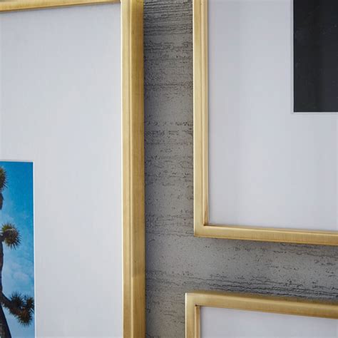 Gallery Frames - Polished Brass | west elm Australia Item 8 west elm gallery frame, polished brass, 5x7 (12x12 frame) new!