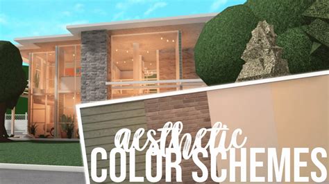 Aesthetic Small House Bloxburg Color Schemes