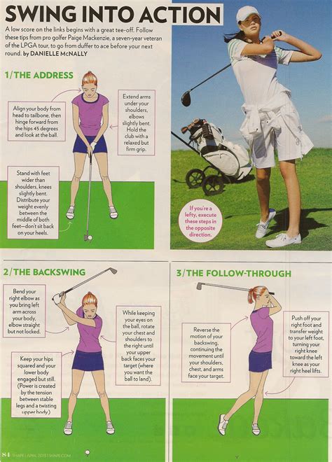 Shape Golf Swing Tips Someday Golf Tips For Beginners Ladies