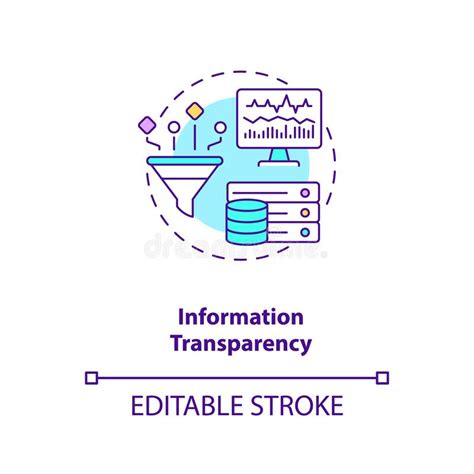 Transparency Concept Icon Stock Vector Illustration Of Outline 178648416