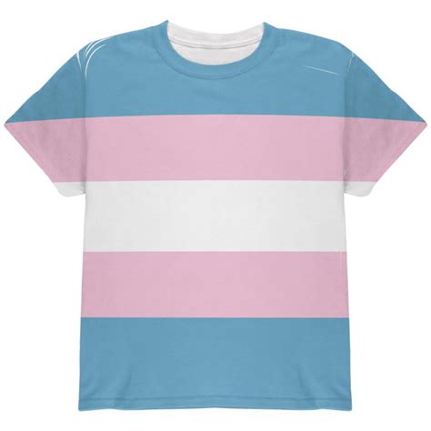 Lgbt Transgender Pride Flag All Over Youth T Shirt Multi Ysm Walmart Com