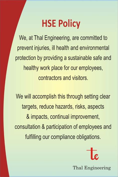 Hse Compliant Thal Engineering