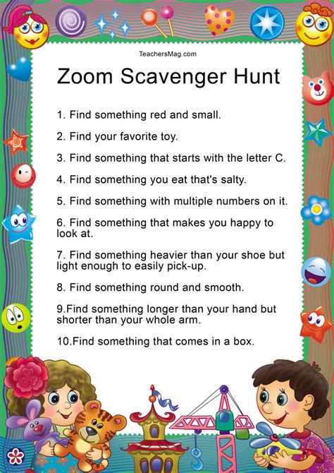 Take a look at the huge selection of free games. ZOOM Scavenger Hunt | TeachersMag.com | Digital learning ...