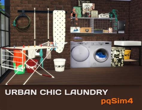Pqsims4 Urban Chic Laundry • Sims 4 Downloads