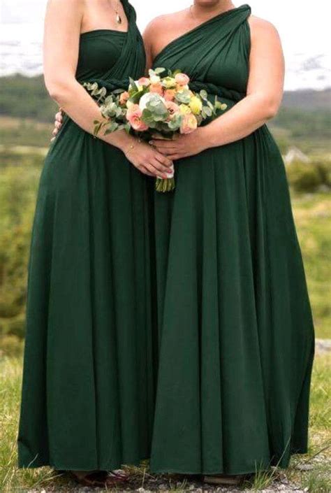 Maxi Convertible Dress Forest Green Dark Green Bridesmaid Dress