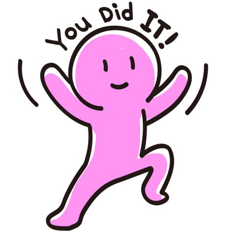 You Did It Stickers Free Art And Design Stickers