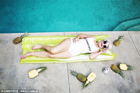 Instagram Star Baddie Winkle Poses For Dimepiece Swimwear Daily Mail Online