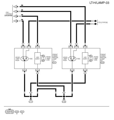 Infiniti g35 stereo wiring diagram. Trying to find the live color scheme of the High Beam wire ...