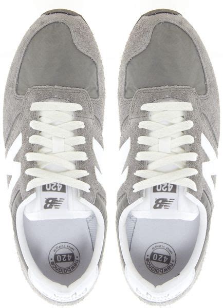 New Balance 420 Grey Vintage Trainers In Gray Grey Lyst