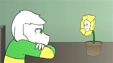 Asriel Talks To Flowey And Papyrus Talks To Gaster Glitchtale By