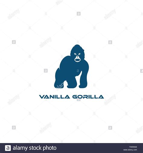 Logo Template Features Gorilla Logo Design Vector Stock Vektorgrafik