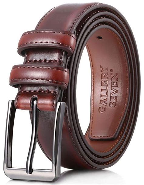 Gallery Seven Mens Belt Genuine Leather Dress Belt Classic Casual