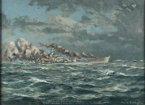 Sinking Of The Bismarck 27 May 1941 Royal Museums Greenwich