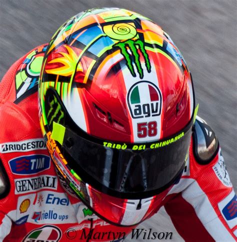 Valentino Rossis Marco Simoncelli Tribute Helmet Pitl Flickr