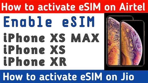 How To Activate Esim On Airtel And Jio Steps To Activate Dual Sim On