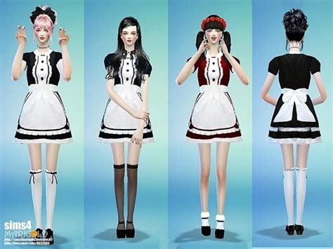 Maid Onepiece Outfit At Marigold Sims 4 Updates