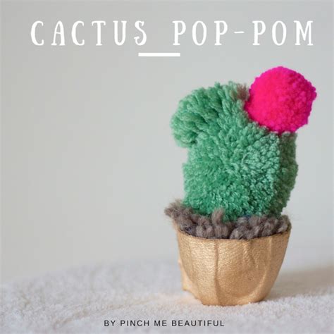 This cactus pincushion is a wonderfully easy project to put press and hold the start/stop button to sew out this placement. 35 super cool Pom Pom Projects | Fun crafts for teens, Pom ...