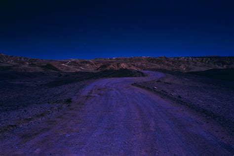 Desert Road At Night Wallpaper High Definition High Resolution Hd