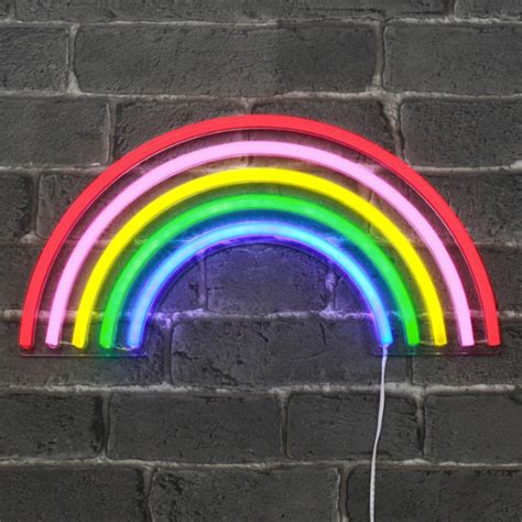 Neon Sign Rainbow Areastoredk
