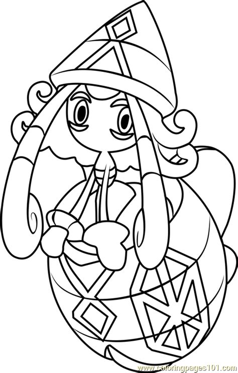 Coloring Page Pokmon Sun And Moon Tapu Lele Dibujos Para Colorear My