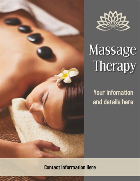 massage therapy flyer 2 template postermywall