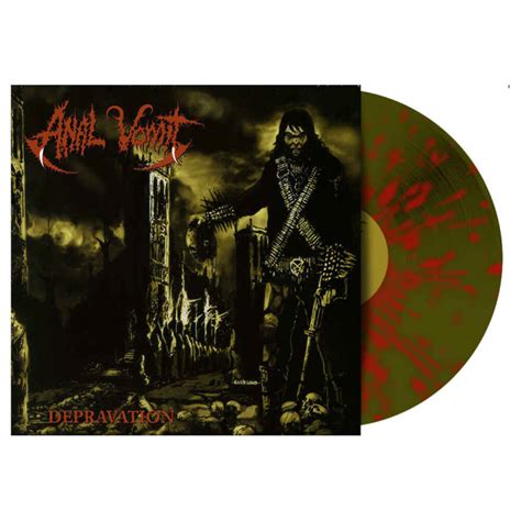 Anal Vomit Depravation Green Red Splatter Vinyl