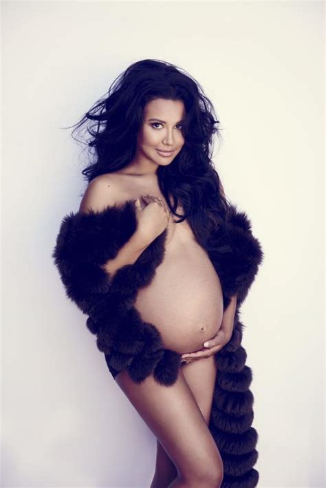 Pregnant Naya Rivera Goes Naked In Shoot For Yahoo Style Bellanaija