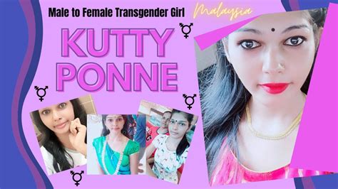 male to female transgender girl kutty ponne malaysia maletofemale transgender tgirl