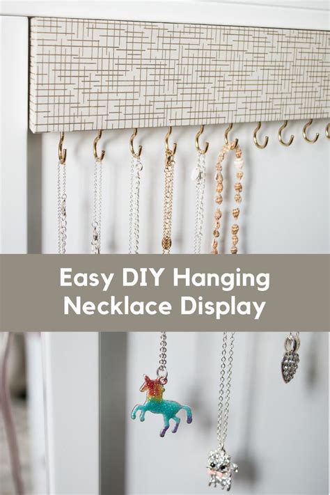 Easy Diy Jewelry Holder To Organize Necklaces Tangle Free Easy Diy