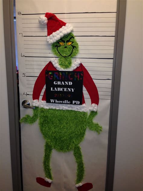 The Grinch Christmas Office Door Decorating Contest S
