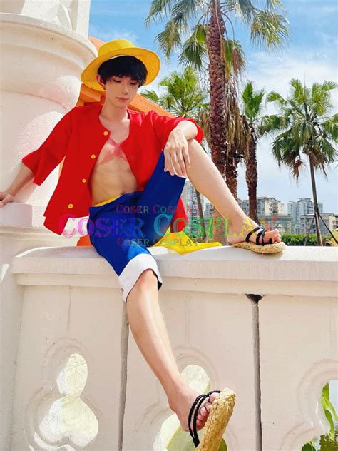 One Piece Monkey D Luffy Red Cosplay Costume Ubicaciondepersonascdmx