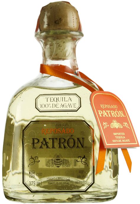 Download Patron Tequila Reposado On White Background Wallpaper
