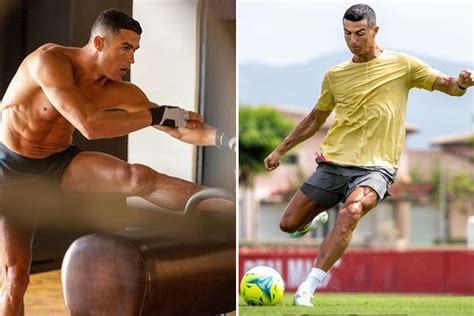 Cristiano Ronaldo Shows Off Amazing Physique As He Continues Training Alone With Man Utd Star’s