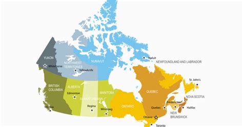 Map Of Canada Quiz With Capitals The Largest And Smallest Canadian