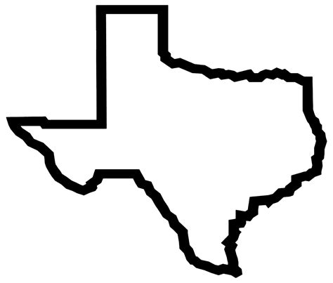 State Of Texas Outline Clipart Best