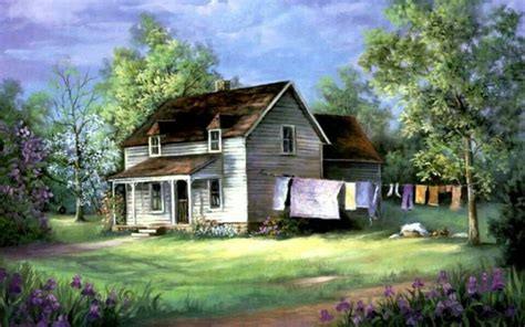 Lovely Painting Farm Paintings Country Art Home Art