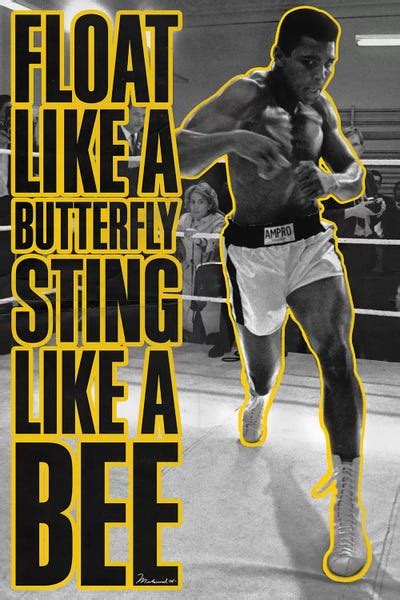 Float Like A Butterfly Sting Like A Muhammad Ali Enterprises Icanvas