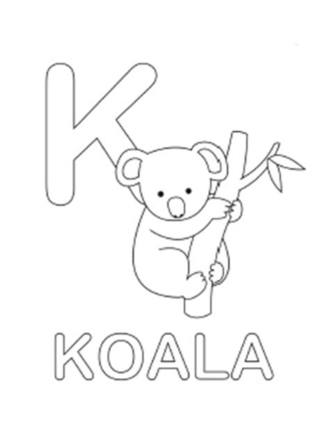 Kindergarten Koala Writing Worksheet