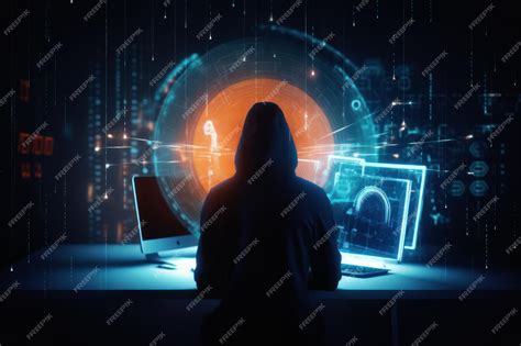 Premium Ai Image Hacking And Cyber Security Network And Global