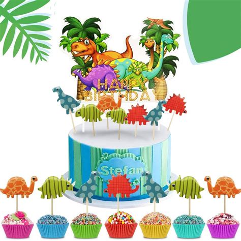 Buy Izoel 73pcs Dinosaur Cake Toppers For Boys Dinosaur Cake