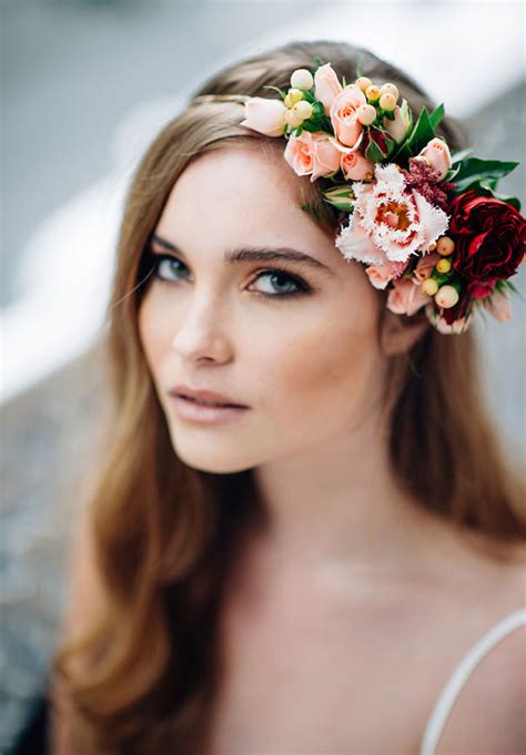 30 Elegant And Graceful Wedding Hairstyles With Flowers Hottest Haircuts