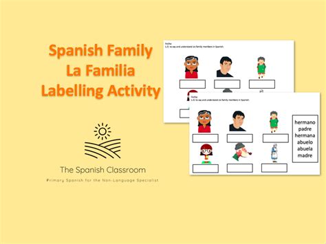 La Familia Worksheet In Spanish