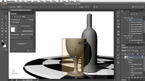adding texture and transparency to 3d objects in photoshop infographie