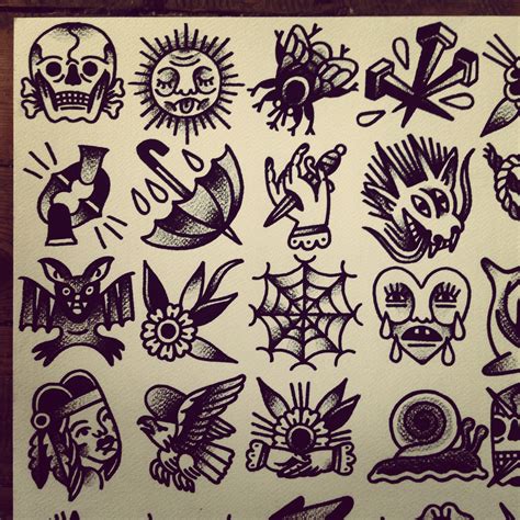 Tattoo Flash By Mr Levi Netto All Designs Are 7 X 7 Cm 35€ Tip For