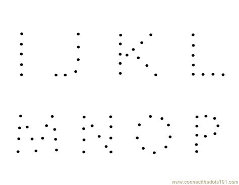 Printable Alphabet Dot To Dot Worksheets