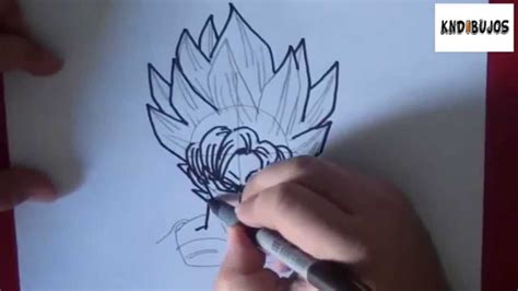 Cómo Dibujar A Goku Súper Sayayín Fase Blue