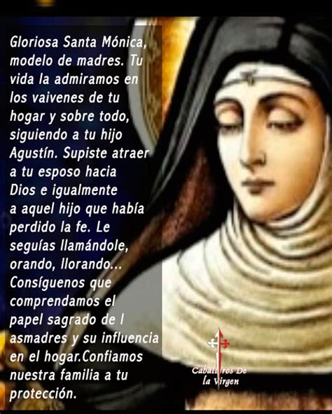 Oración A Santa Mónica Frases De Santos Oracion Santa Monica Santa