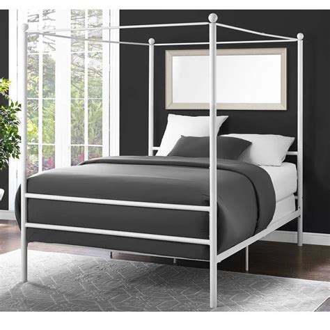 27 results for canopy bed frame full. Details about Canopy Bed Frame Full Size Metal Princess ...