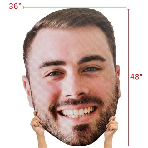 Custom Big Face Cutout Giant Head Print Cutouts For Social Etsy