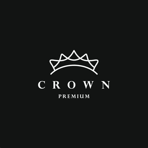 Crown Logo Royal King Queen Abstract Logo Design Vector Template